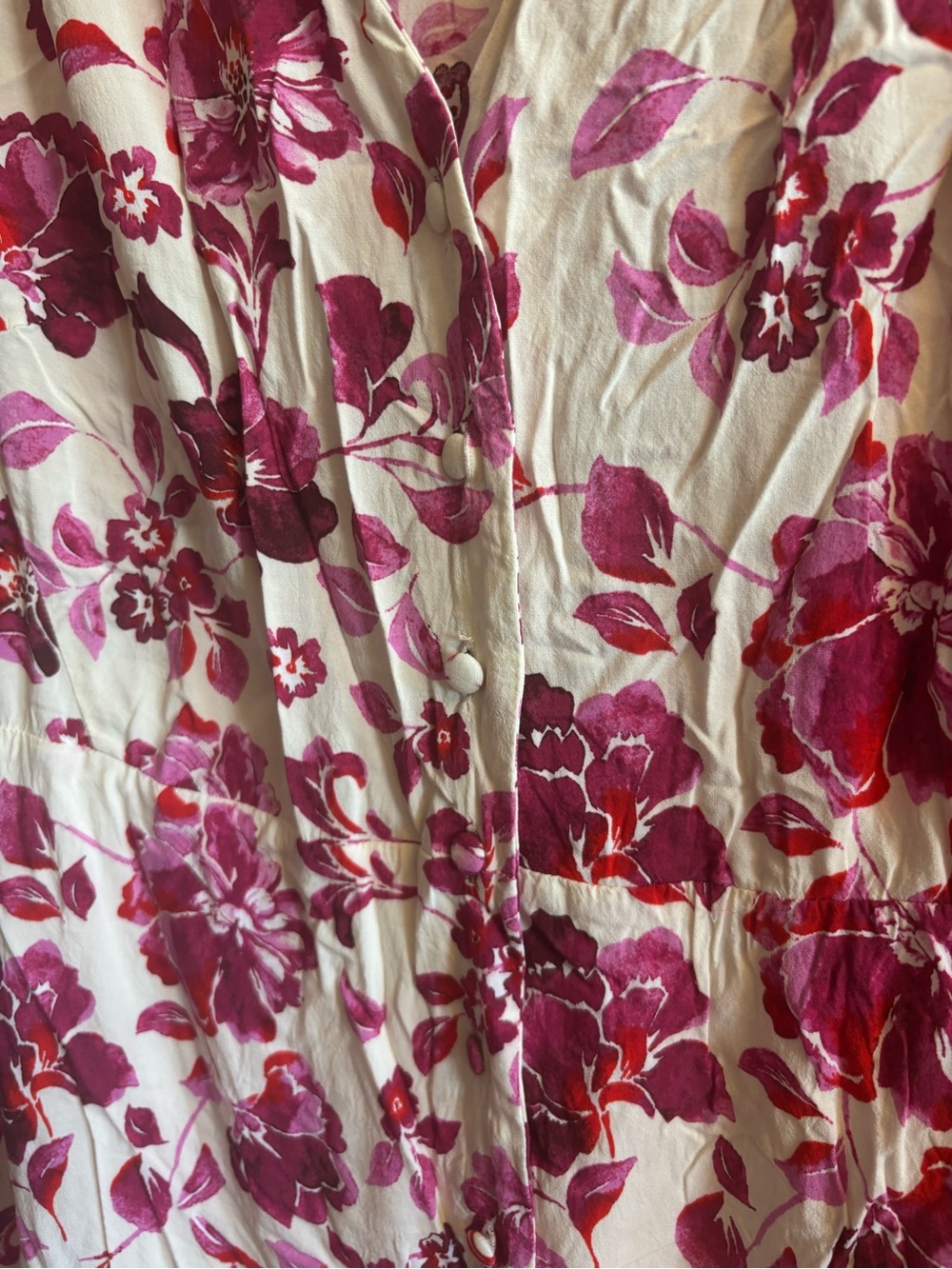 Size 18 button front dress with lining